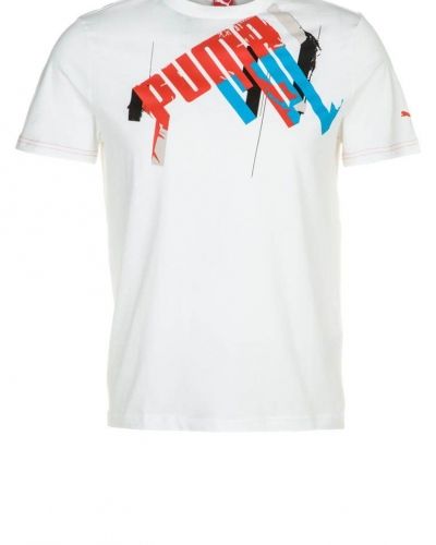 Puma Tshirt med tryck Vitt från Puma, Kortärmade träningströjor