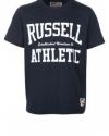 Russell Athletic Tshirt med tryck Blått Russell Athletic. Traningstrojor av hög kvalitet.