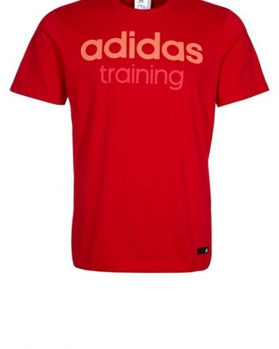 adidas Performance Tshirt med tryck Rött från adidas Performance, Kortärmade träningströjor