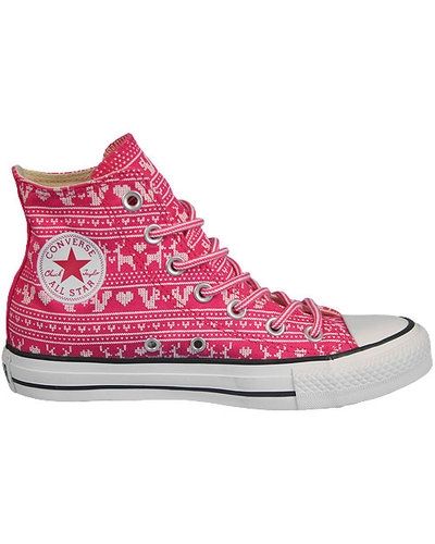 Till unisex/Ospec. från Converse, en rosa sneakers.