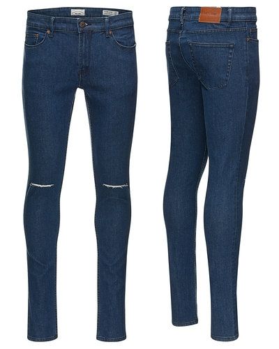 Blå slim fit jeans från Only & Sons till herr.
