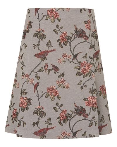 Phase Eight Sorrel Tapestry Bird Skirt