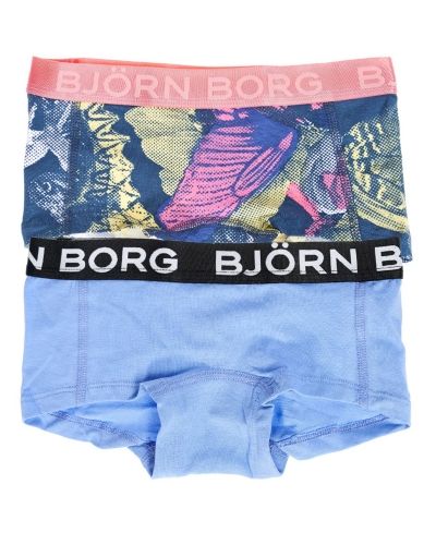 Björn Borg Björn Borg Girls Mini Shorts BB Garden Solids 2-pack