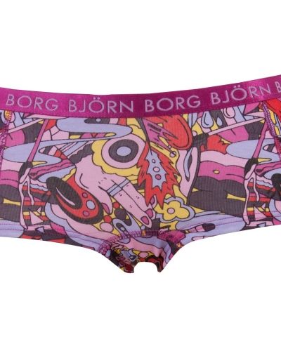 Till tjejer från Björn Borg, en lila hotpants.