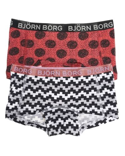 Björn Borg Pixle Mini Shorts Camellia Rose 2-pack Björn Borg boxertrosa till tjej.