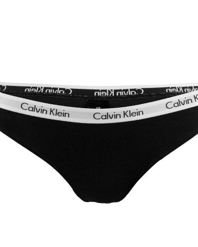 Till tjejer från Calvin Klein, en svart bikini.