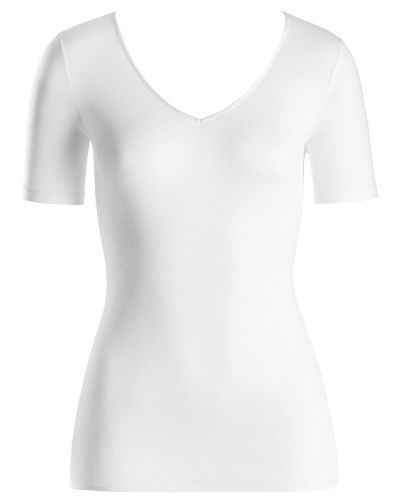 Hanro Cotton Seamless Shirt V-neck Hanro t-shirts till dam.