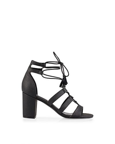 Nly Shoes Block Heel Lace Up