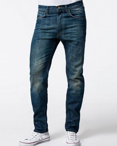 Till herr från Lee Jeans, en blå straight leg jeans.