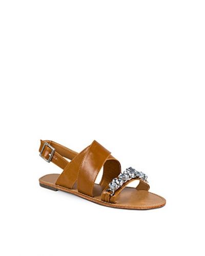 Nly Shoes Cross Over Stone Sandal