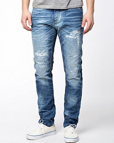 Metallicfärgad straight leg jeans från Jack & Jones