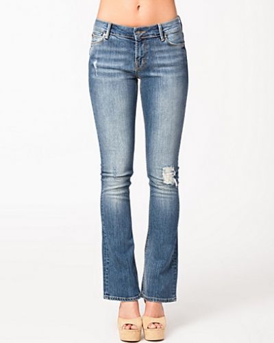 Blå bootcut jeans från NLY Trend