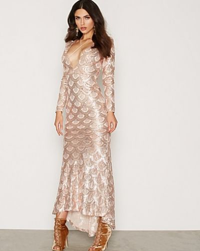 Långärmad klänning Glamorous Deep V-neck Dress från Love Triangle