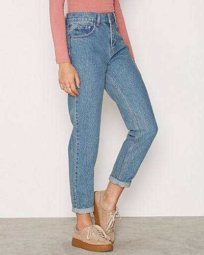 Blå high waist jeans från NLY Trend till dam.