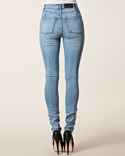 Second Skin Light Blue Cheap Monday slim fit jeans till dam.