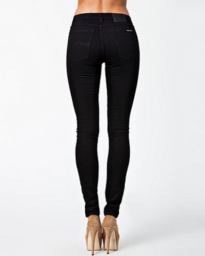 Slim fit jeans Skinny Lin Org Black Black från Nudie Jeans