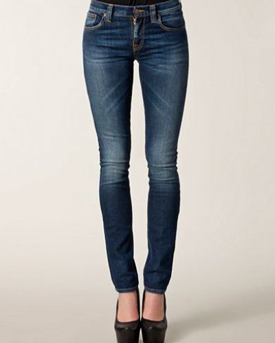 Blå slim fit jeans från Nudie Jeans